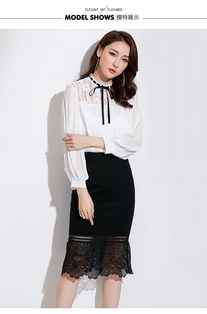 施悦名2018秋冬 蕾丝衫中的淑女美学